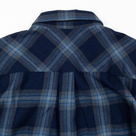 Icebreaker Merino Wool Flannel Shirt Men's Small Blue Navy Plaid Outdoor - Picture 10 of 14